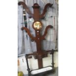 Late Victorian four branch mirror back hall stand. (B.P. 21% + VAT)