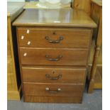 Modern mahogany finish two drawer filing cabinet. (B.P. 21% + VAT)