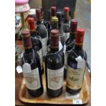 12 bottles of assorted red wine to include; Roe Flamboyant Fitou 2005, Chateau Lilian Ladouys