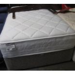 Modern Sensaform 6000 double mattress with divan base with associate oak headboard. (B.P. 21% + VAT)