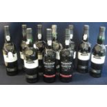 Two bottles of Warre's Warrior special Reserve Port, 75cl, 20% by volume, together with eight