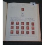 Great Britain used collection in maroon album, 1841 to 1951 period with Victorian penny red imperfs,
