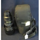 Nikon AF-S VR Nikkor 70-200mm zoom lens with lens cap in Nikon textile bag. (B.P. 21% + VAT) Sold as