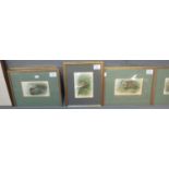 After Archibald Thorburn, a collection of assorted framed wild bird coloured prints, framed and