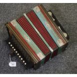 Searchlight Made in Saxony 'The Star, the season' squeeze box. (B.P. 21% + VAT)