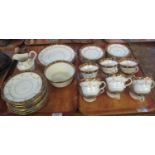 Two trays of Royal Albert Crown china swag decorated teaware. (2) (B.P. 21% + VAT)
