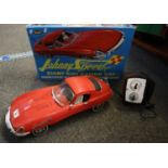 A Topper toys Johnnie Speed giant sized remote controlled racing car, in original box. (B.P. 21% +