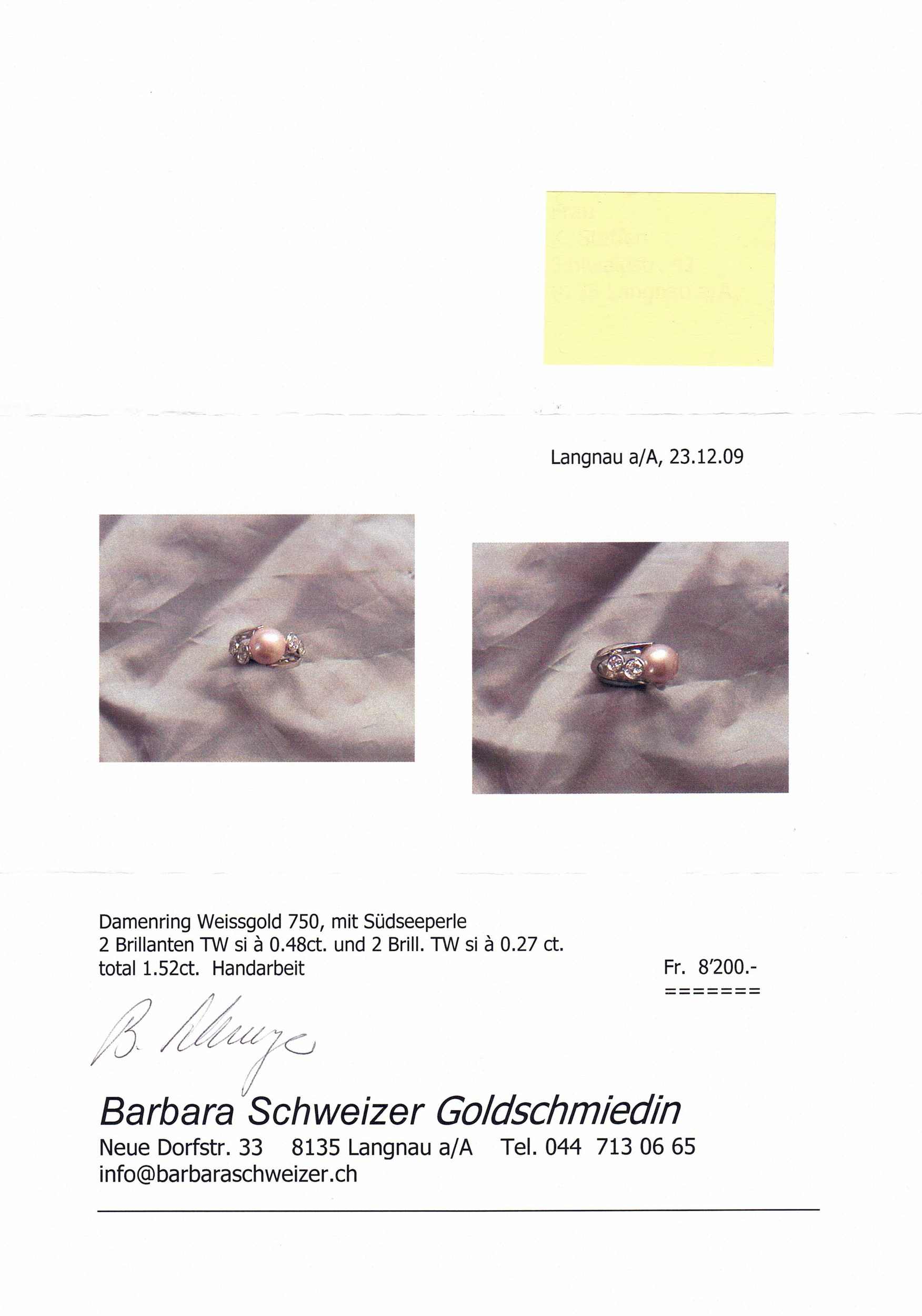 Süsswasser-Zuchtperlen-Set Schöne Perlen Kombination in Weissgold 18K. Feine Selektion aus - Image 3 of 3