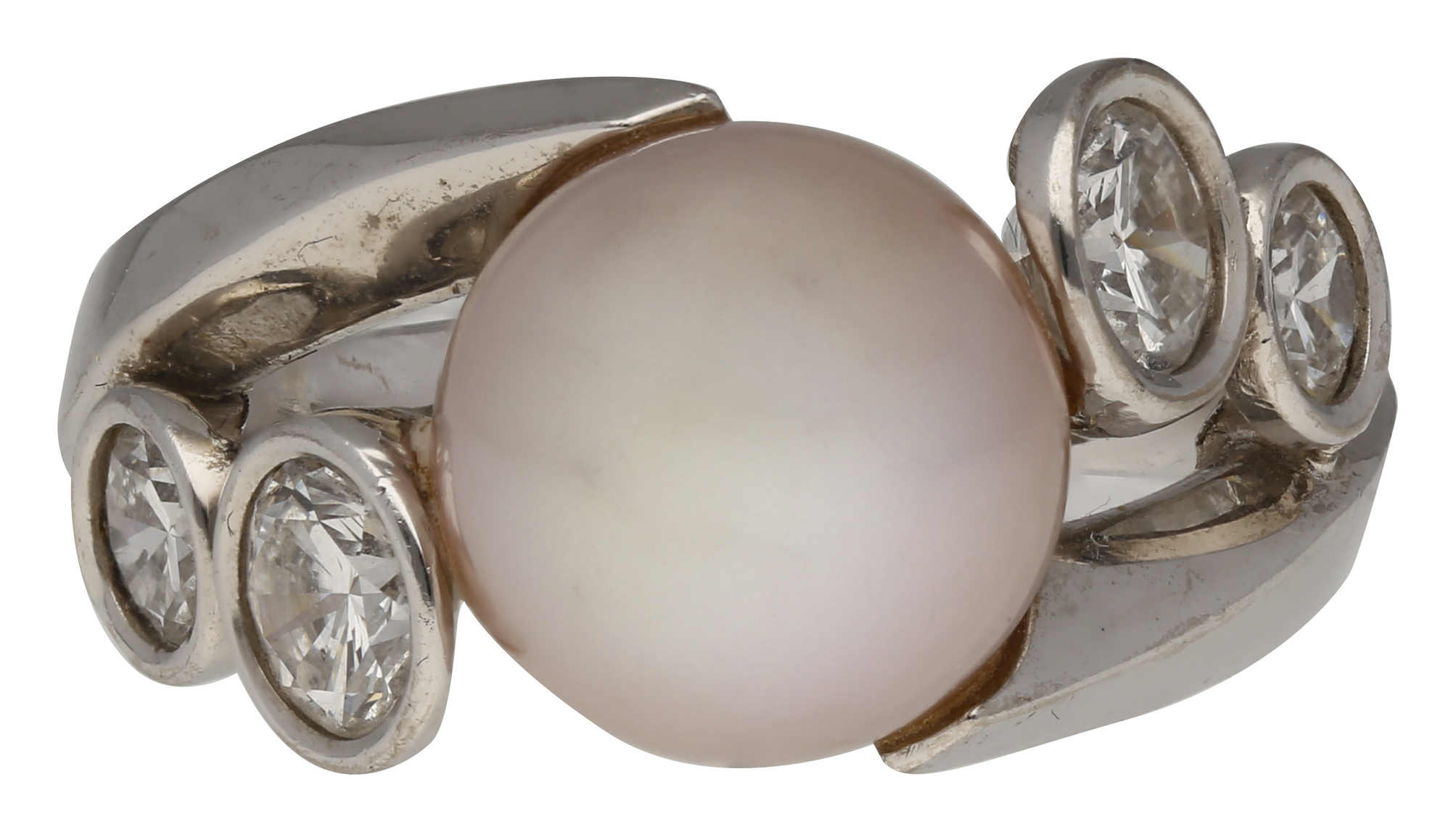 Süsswasser-Zuchtperlen-Set Schöne Perlen Kombination in Weissgold 18K. Feine Selektion aus - Image 2 of 3