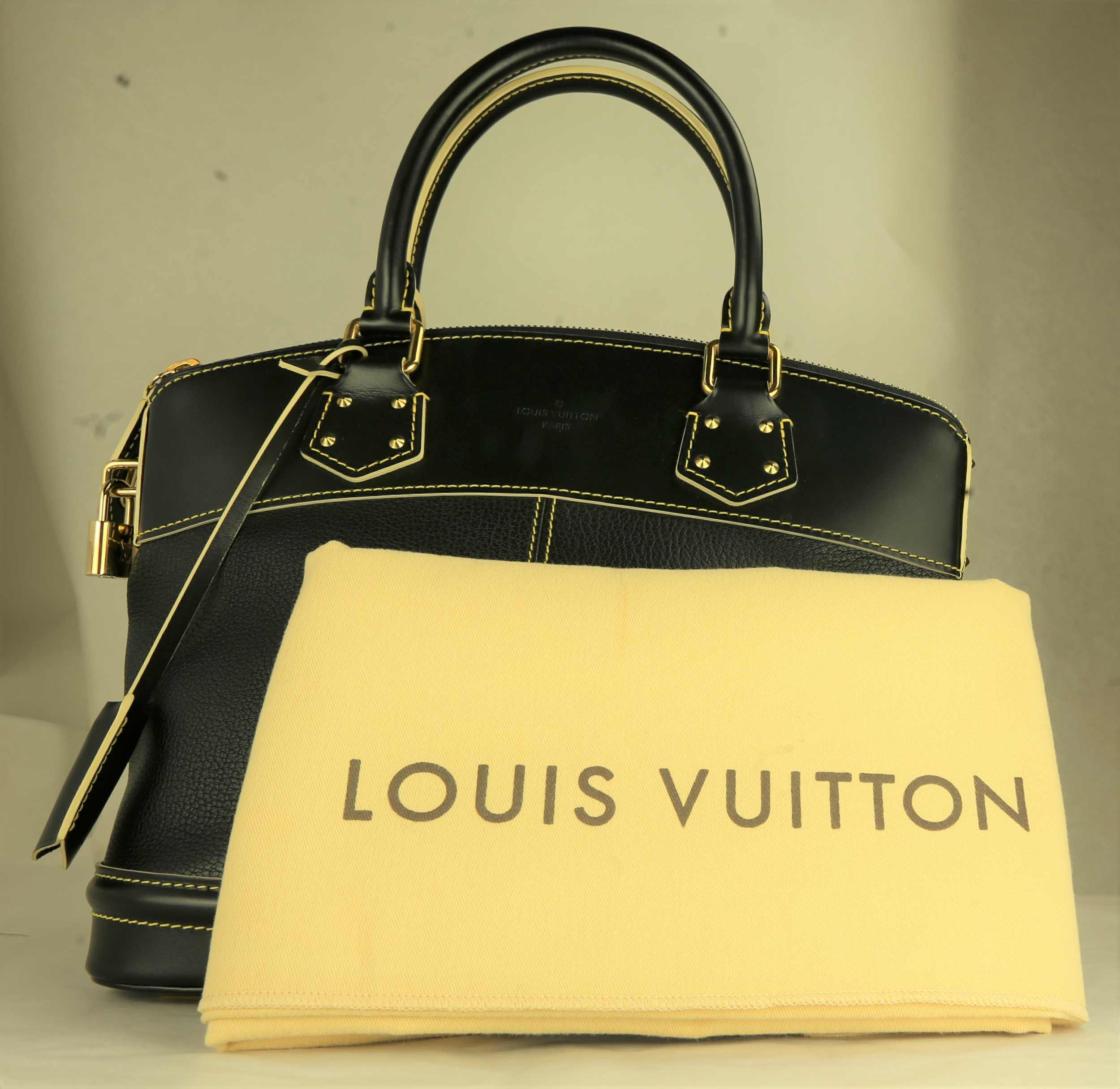 LOUIS VUITTON Handtasche Lockit M91875. Klassiker von Louis Vuitton in schwarzem Suhalileder ( - Image 2 of 2