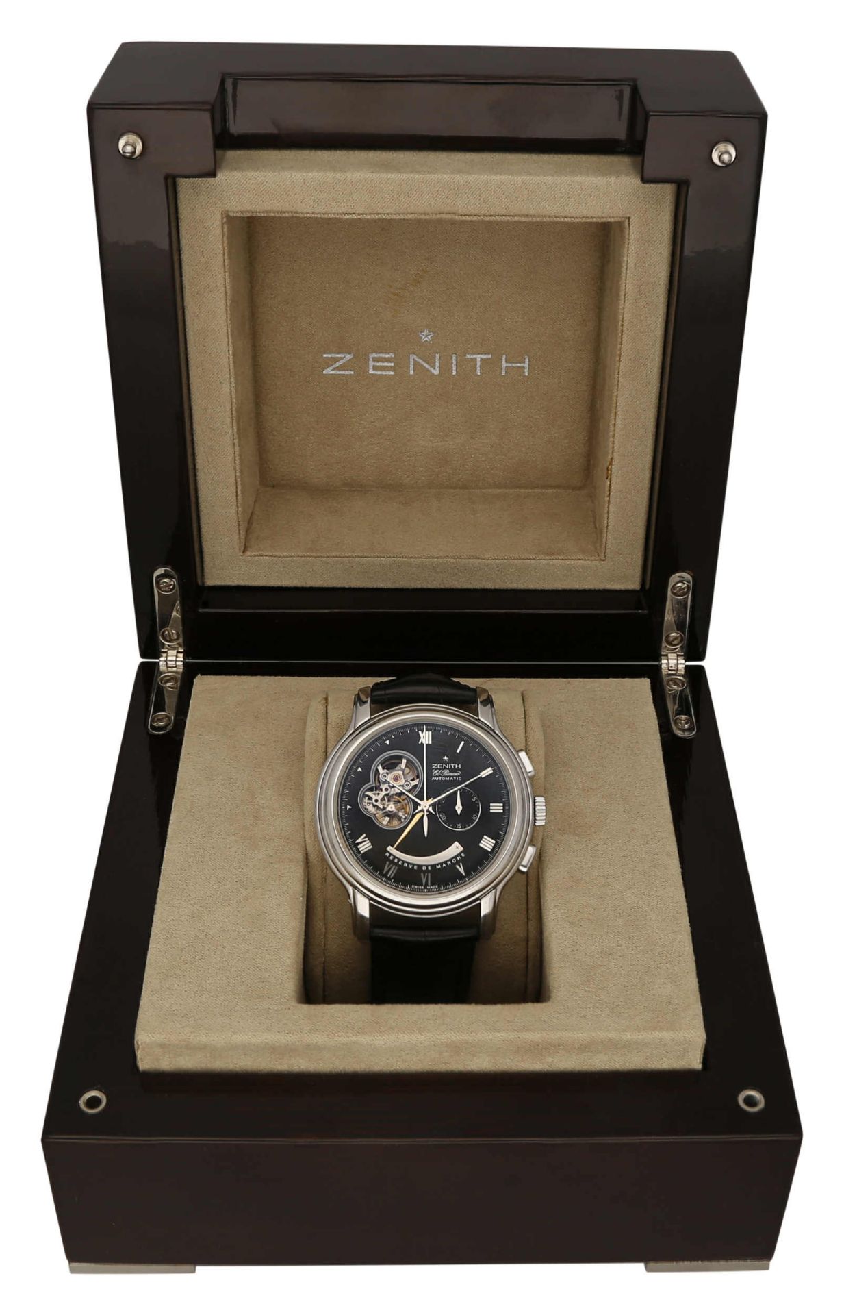 ZENITH Herrenarmbanduhr El Primero Chronomaster Open, Chronograph in Stahl. Uhrwerk Automatik mit - Bild 2 aus 2