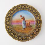 Sevres Chateau des Tuileries porcelain plate.