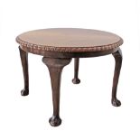 Chippendale style round coffee table.