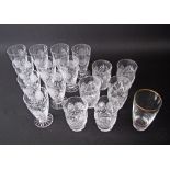 Vintage hand cut lead crystal glasses.