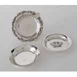 Silver dishes.