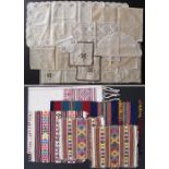 Cypriot Lefkara embroideries and woven fabrics.