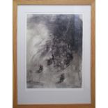 Alexis Vayianos (Cyprus) lithograph signed and numbered 44/150. Framed 110X81cm, the print 72X53cm.