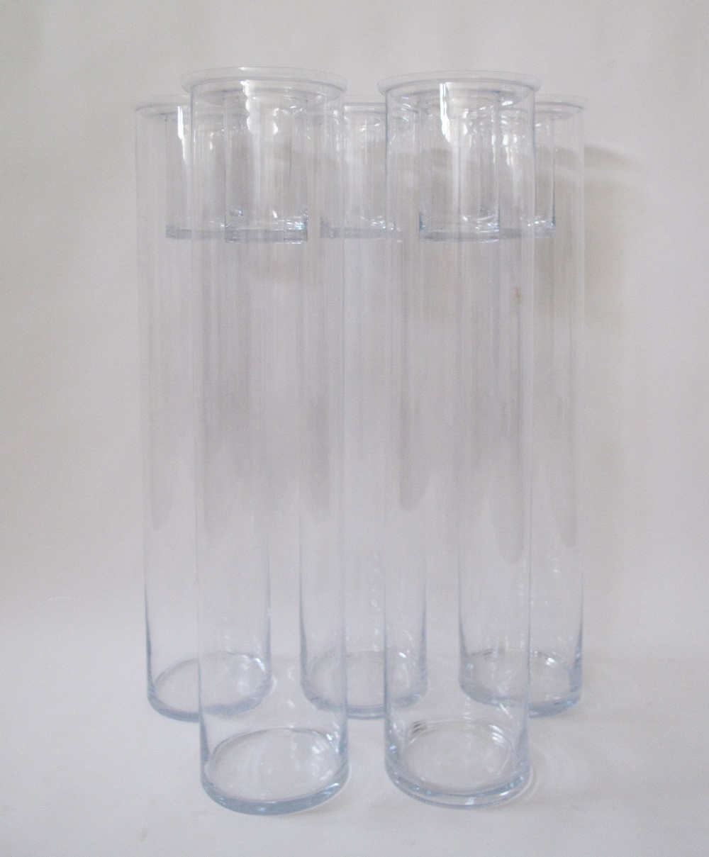 Modern Clear glass floor standing vases