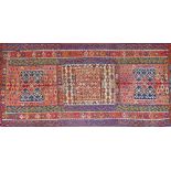 An antique Tribal Shirvan- Azerbaijan - North West Persia (Iran), hand woven in slit technique kilim