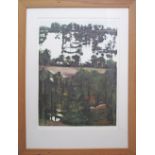 Miriam Mc Cannon (Irish 1977), lithograph signed and numbered 42/150. Framed 110X81cm, the print