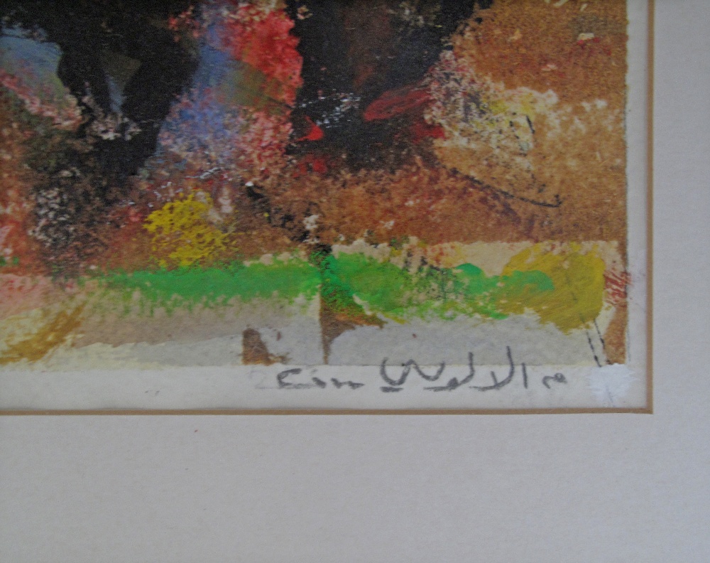 MAATH ALOUSI (Iraqi 1938 - Cyprus) Abstract figures. Signed and dated 2000. 20X26,5cm, framed and - Image 3 of 3