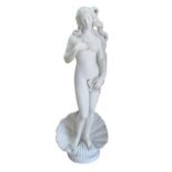 Garden Statuary: After Sandro Botticelli. A reconstituted marble sculpture inspired by "The birth of