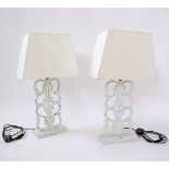 A pair of ZARA HOME table lamps H64cm. (2)