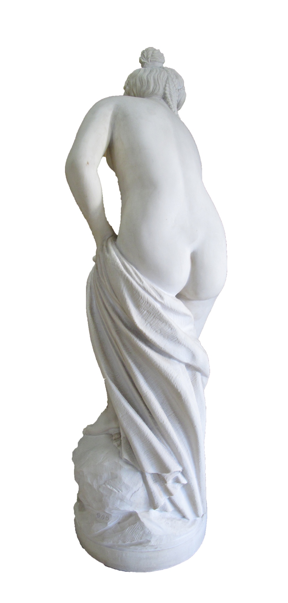 Garden Statuary: After Christophe-Gabriel Allegrain. A reconstituted marble sculpture of Bathing - Image 2 of 5