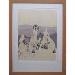 K. Attalidou (Cyprus) lithograph signed and dated 2011, numbered 20/150. Framed 110X81cm, the