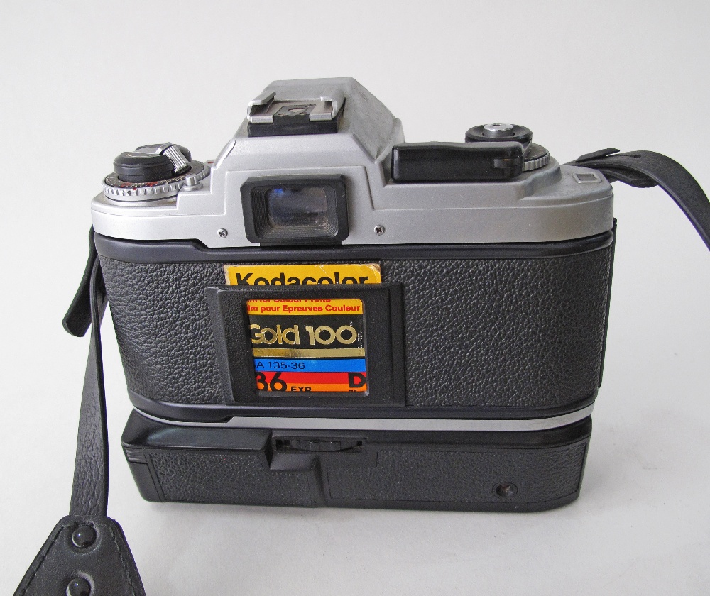 Nikon film camera FG for film with motor drive together with a Nikon Nikkor 50mm F/1.8 G AF-S - Image 2 of 2