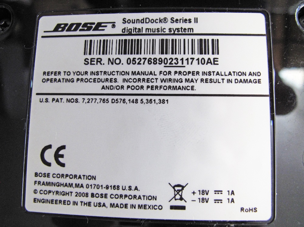 BOSE SoundDock Series II, Digital music system. W30,5cm, D15cm, H17cm. - Image 3 of 3