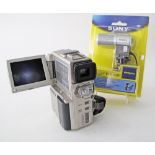 A SONY Digital Handycam model no DCR-PC1E Video camera recorder together with a SONY stereo