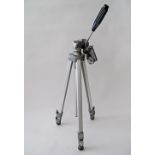 A Velbon camera tripod stand, folded L55cm.