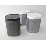 SONOS play-1 multi-room music system / speakers. (3)