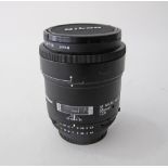 Nikon Nikkor 55mm F/2.8 Micro AIS Manual Focus Lens.