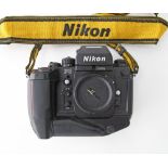 Nikon F4 35mm Film Camera Body with motor drive and removable view finder.