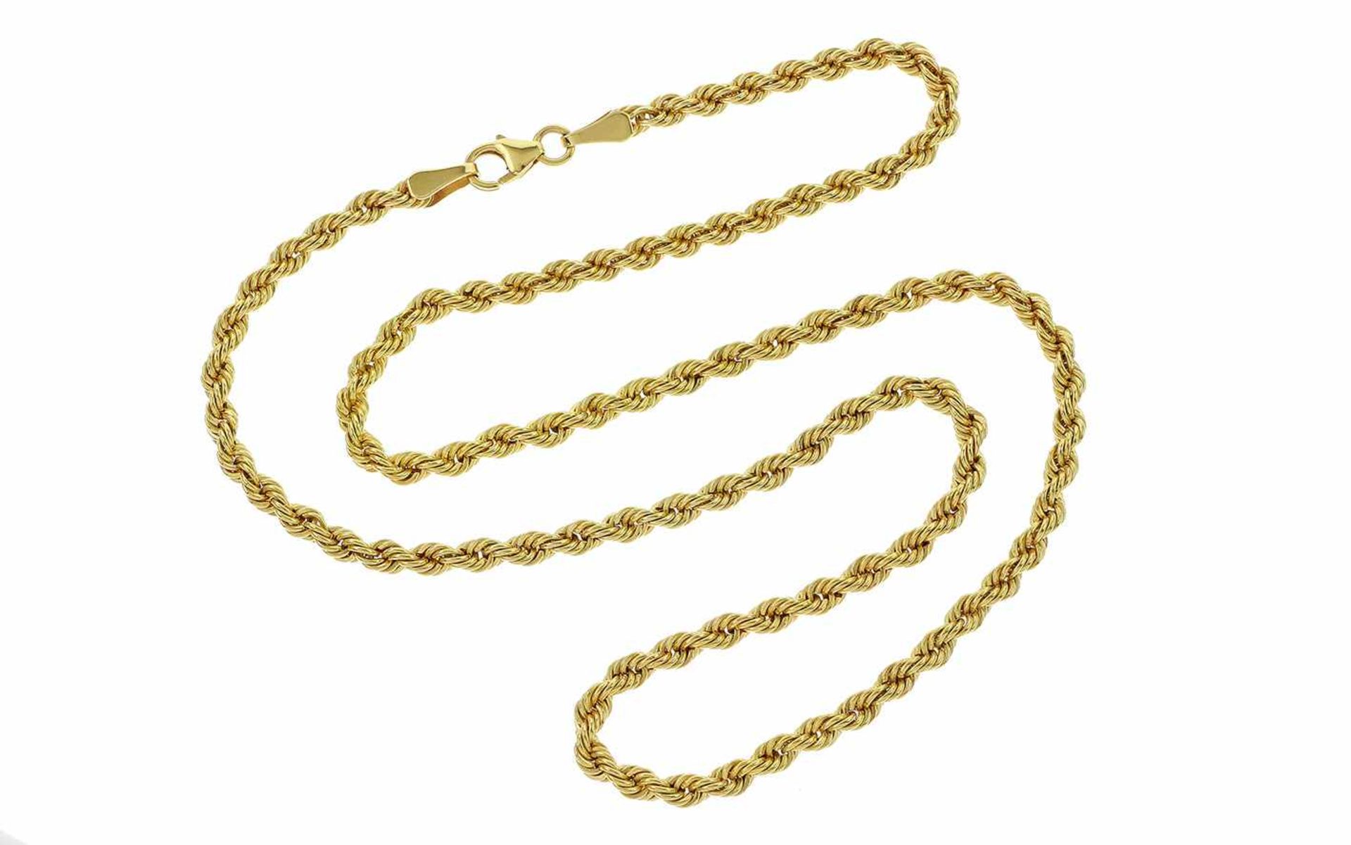 ﻿Kordelkette 375/- Gelbgold 4,36 g Länge 45,00 cm