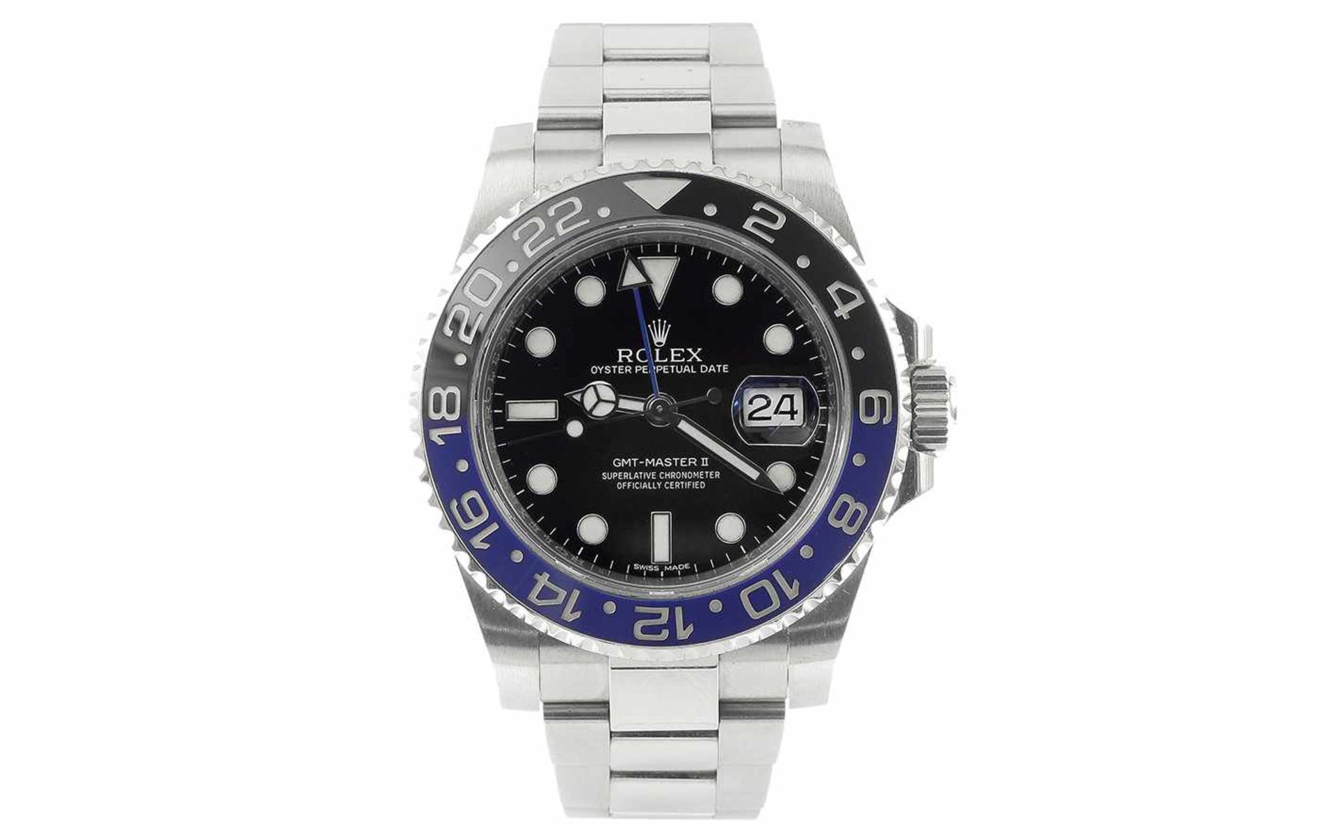 ﻿Rolex GMT Master II Batman Ref. 116710 Automatik Edelstahl ohne Box und Papiere