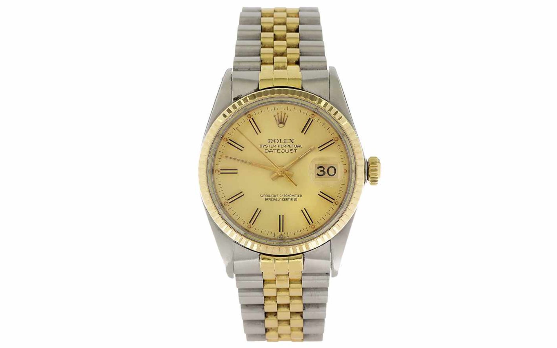 ﻿Rolex Datejust Ref. 16013 Automatik 750/- Gelbgold/Edelstahl ohne Box und Papiere