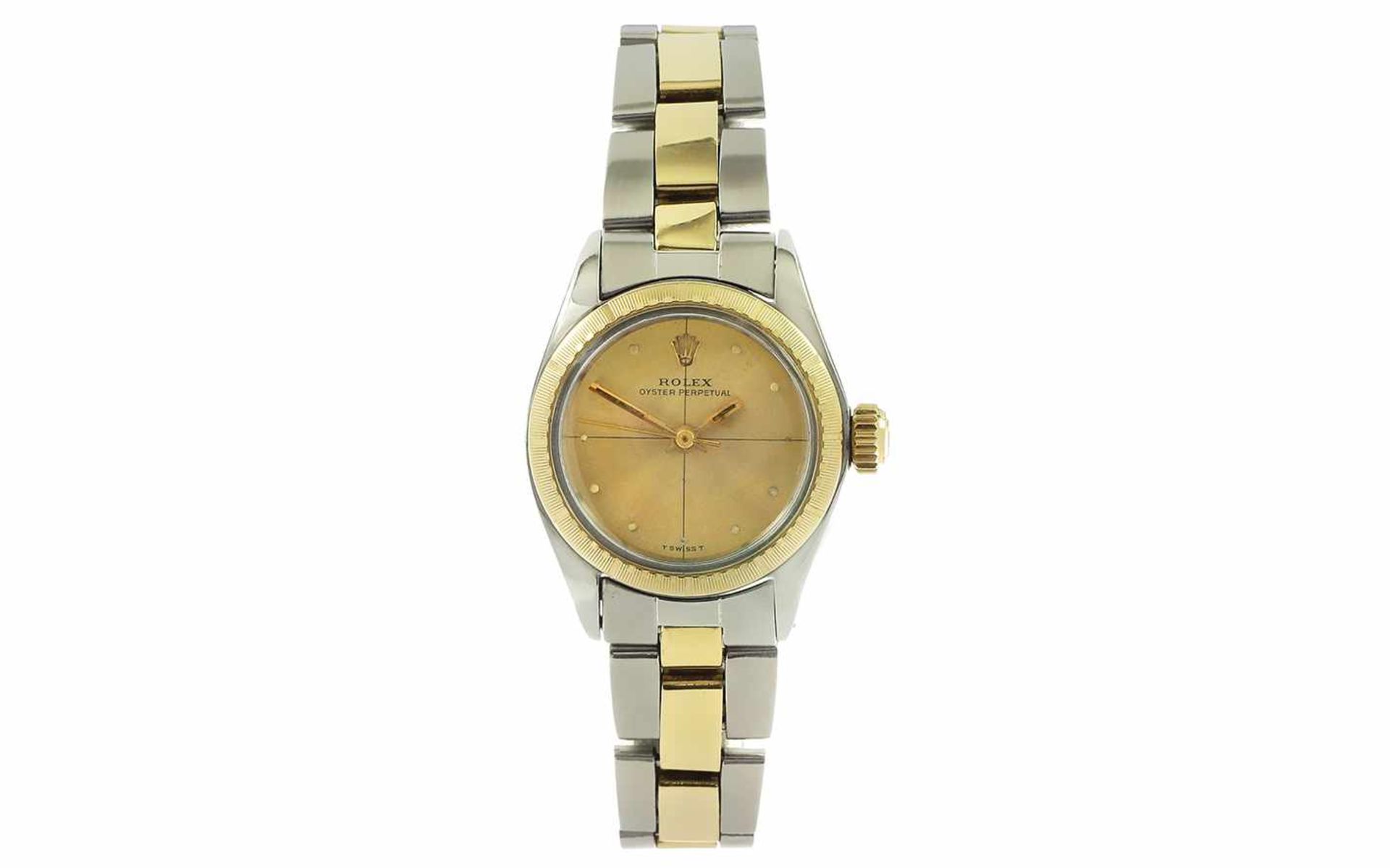 ﻿Rolex Oyster Perpetual Ref. 6804 Automatik 750/-Gelbgold/Edelstahl ohne Box und Papiere