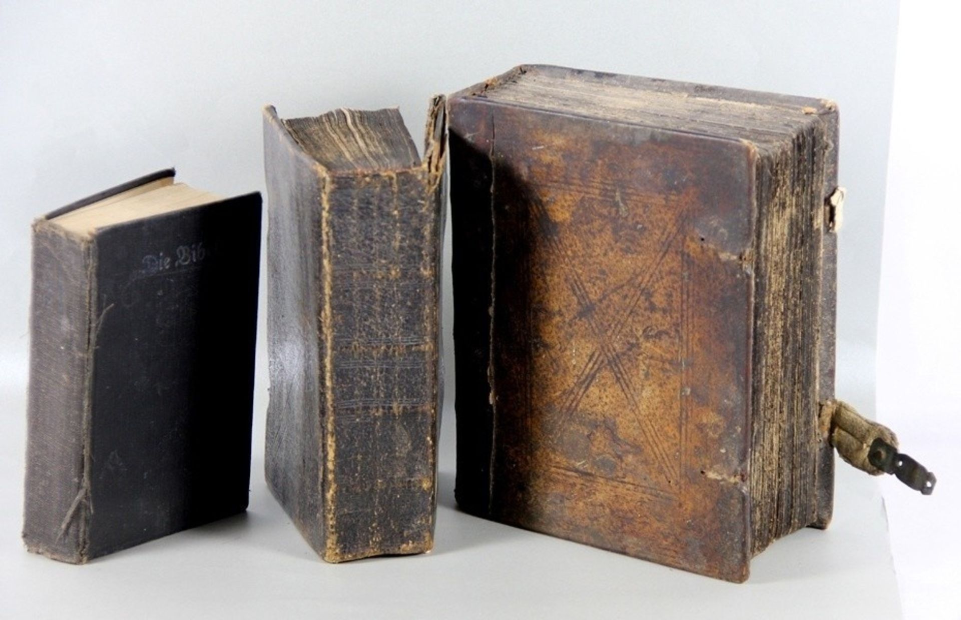 Konvolut Predigtbücher3 Stk. Bücher, davon 2 Predigtbücher Johann Friedrich Starck, Reutlingen 1844,