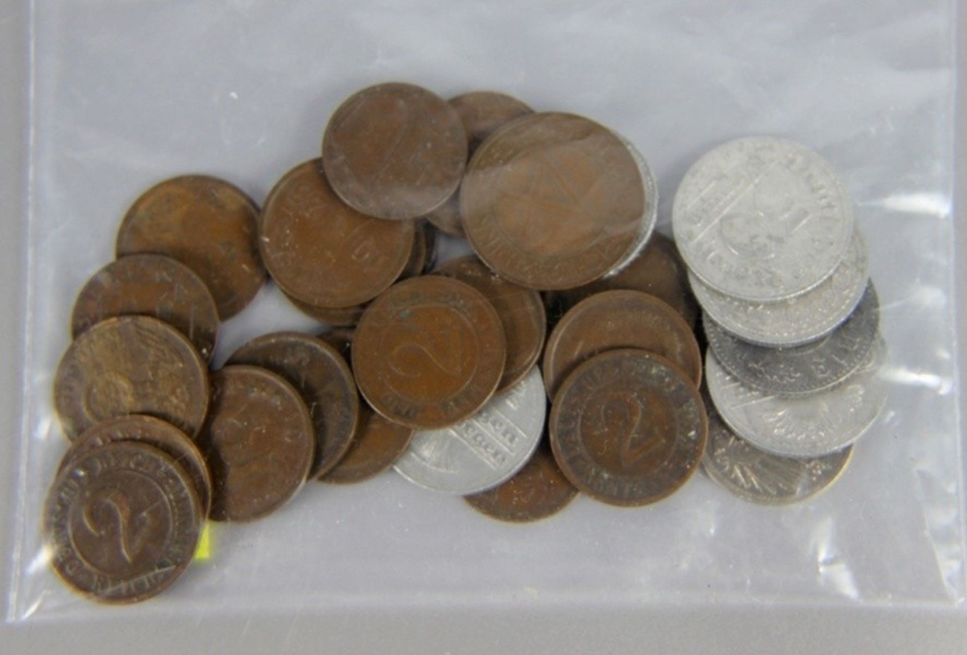 Konvolut Reichspfennig-Münzen28tlg., Konvolut Reichspfennig-Münzen, 9 Rentenpfennig Dt. Reich, davon
