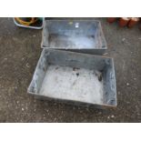 2x Galvanised Trays