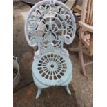 Painted Metal Garden Seat