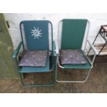 Pair of Folding Garden Chairs