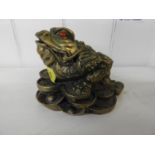 Feng Shui Toad Money Lucky Fortune Wealth Chinese Golden Frog