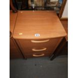 Bedside Table with Three Drawers