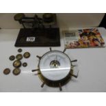 Vintage Scales, Barometer etc