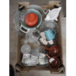 Box of Misc - Soup Bowls, Mugs and Glassware etc