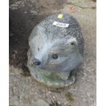 Painted Hedgehog Garden Ornament
